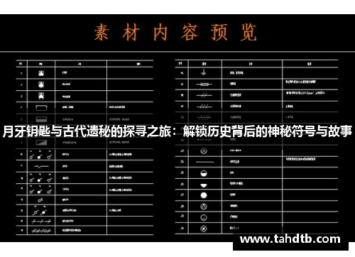 月牙钥匙与古代遗秘的探寻之旅：解锁历史背后的神秘符号与故事